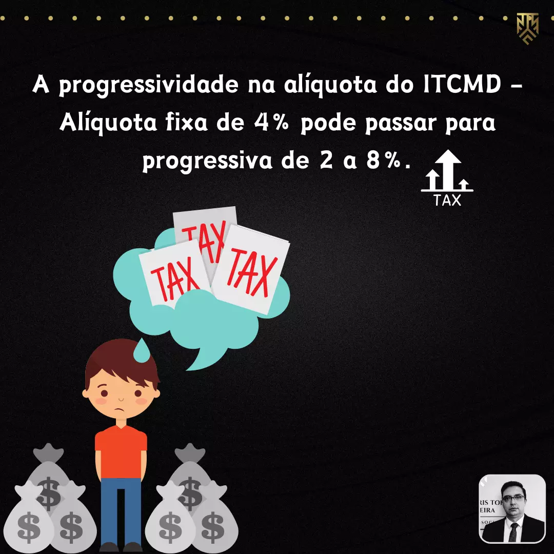 A PROGRESSIVIDADE NA ALÍQUOTA DO ITCMD - ALÍQUOTA FIXA DE 4% PODE PASSAR PARA PROGRESSIVA DE 2 A 8% - POR FERNANDO FABRIS